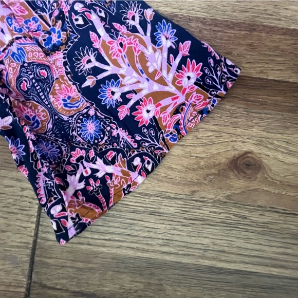 Free People Floral Top Tunic Blouse Women’s Sz‎ S Boho Artsy Festival 70’s - Picture 3 of 7